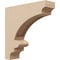 Ekena Millwork 3"W x 12"D x 12"H Thin Diane Rough Cedar Woodgrain TimberThane Corbel, Primed Tan CORUR03X12X12DIARCPR - alternate 1